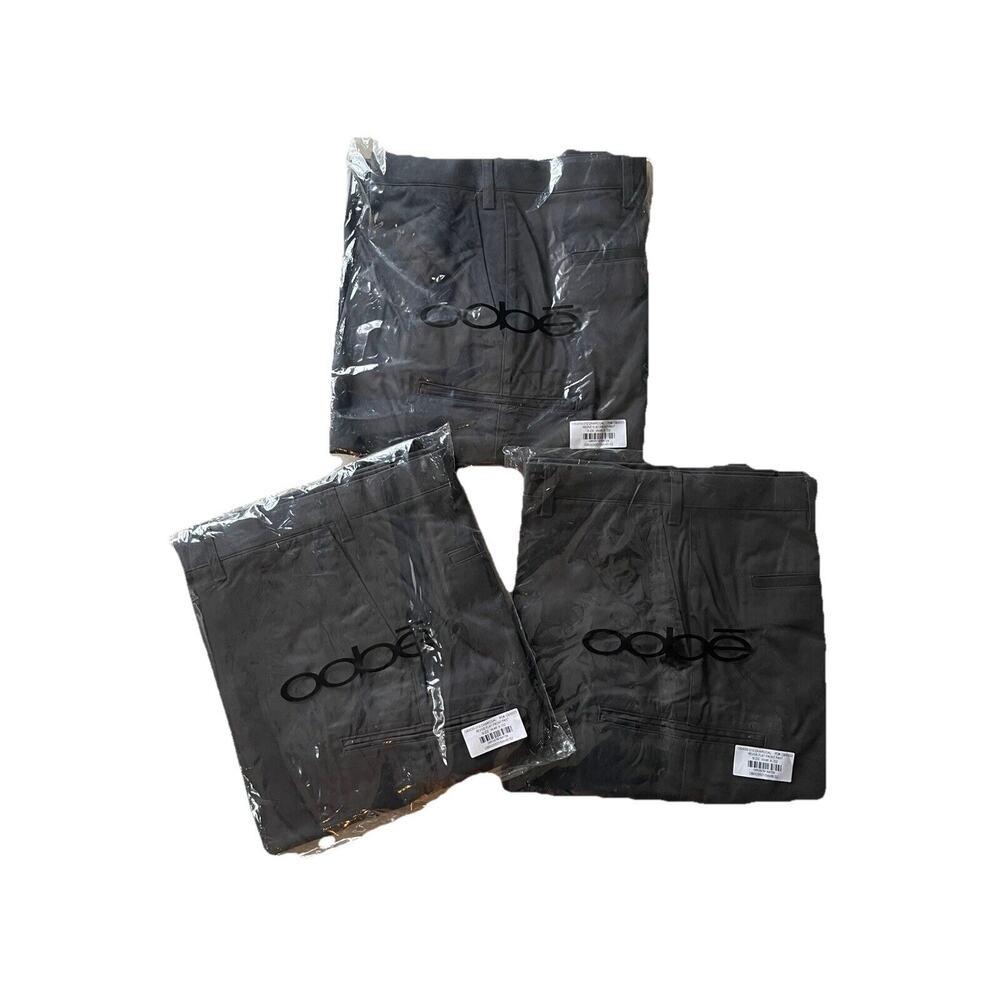 NWT Oobe Mens Size 46X32 Revive Flat Front Charcoal Pants OB3035-010 Uniform
